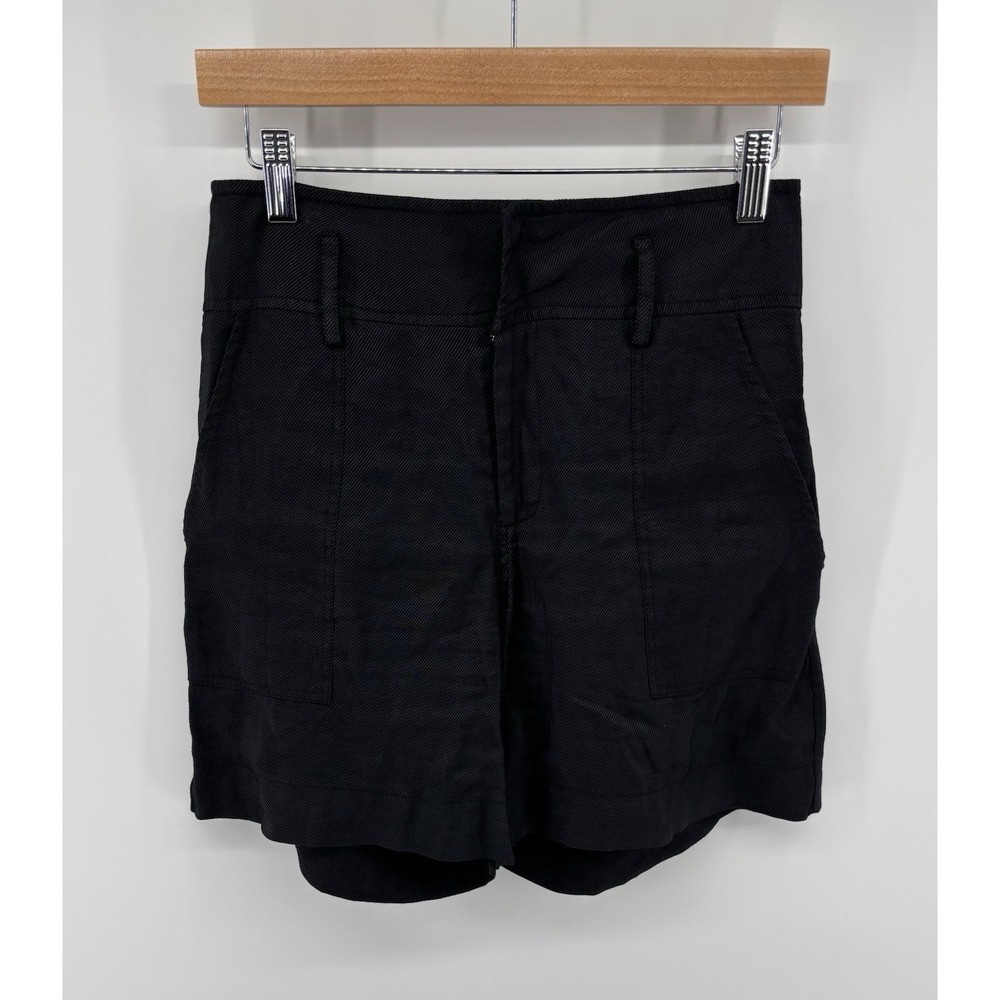 Lola & Sophie Linen Blend Shorts Sz 4 Quiet Luxury Momcore Preppy Classic Chic